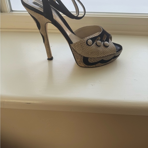 Bally snakeskin and suede sandals - Picture 2 of 10